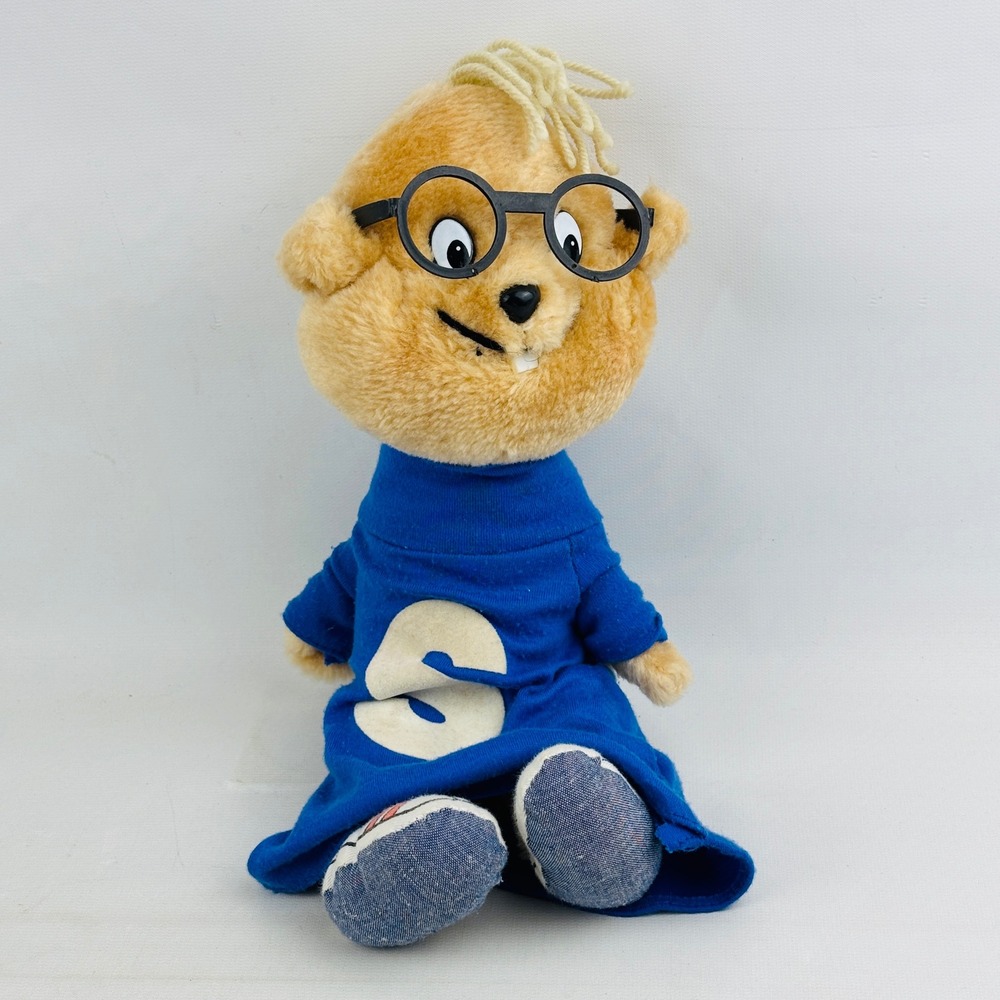 Vintage Simon Plush Alvin and the Chipmunks Plush 1983 CBS Toys Blue Sweater 12"